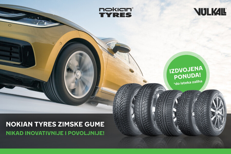 IZDVOJENA ZIMSKA PONUDA: Povoljno do novih Nokian Tyres zimskih guma!